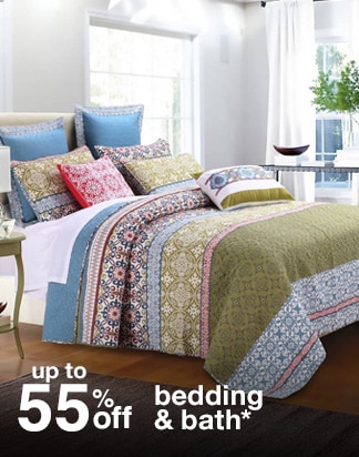 Up to 55% off Bedding & Bath*