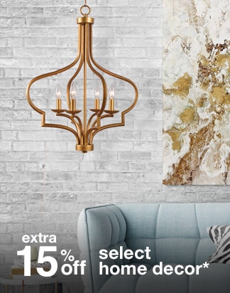 Extra 15% off Select Home Decor*