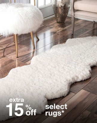 Extra 15% off Select Rugs*