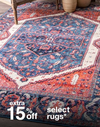 Extra 15% off Select Rugs*
