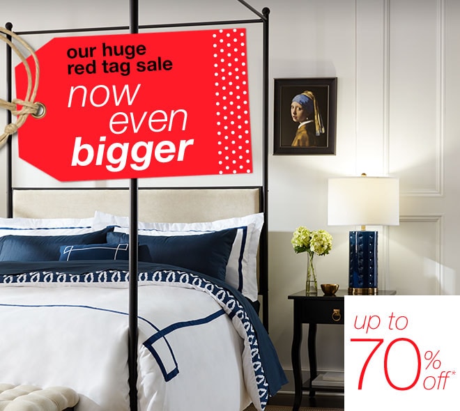our huge red tag sale now even bigger up to 70% off*