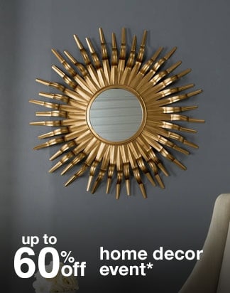 Up to 60% off Select Home Decor* 