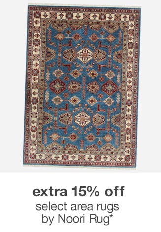 Extra 15% off Select Area Rugs by Noori Rug*