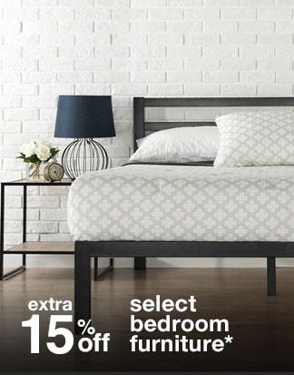 Extra 15% off Select Bedroom Furniture*