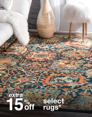 Extra 15% off Select Rugs*