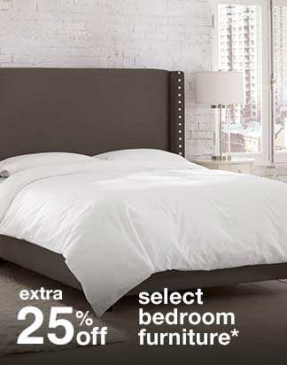 Extra 25% off Select Bedroom Furniture*
