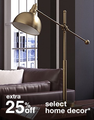 Extra 25% off Select Home Decor*