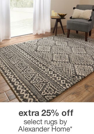 Extra 25% off Select Area Rugs by Alexander Home* 