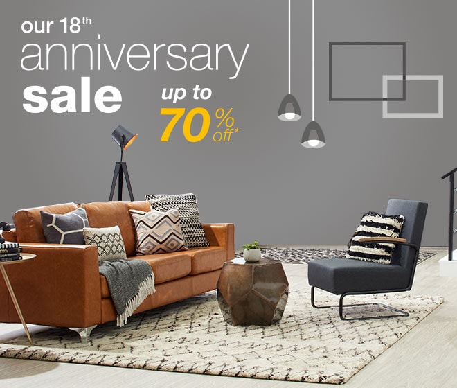 our 18th anniversary sale up to 70% off*