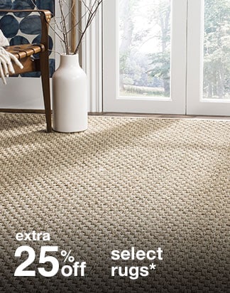 Extra 25% off Select Rugs*