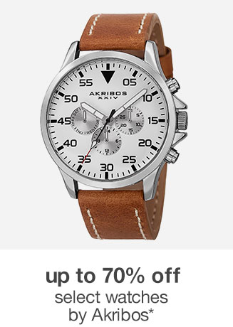 Up to 70% off Select Watches by Akribos*