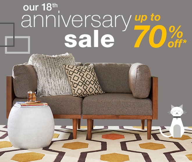 our 18th anniversary sale - up to 70% off*