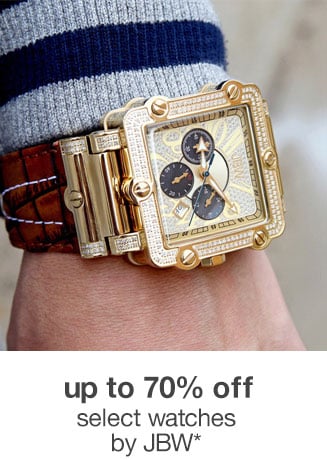 Up to 70% off Select Watches by JBW*