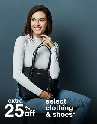 Extra 25% off Select Clothing & Shoes*