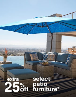 Extra 25% off Select Patio Furniture*