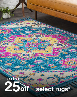 Extra 25% off Select Rugs*