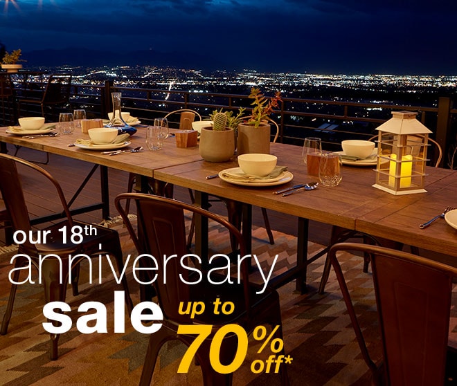 our 18th anniversary sale - up to 70% off* - Shop now