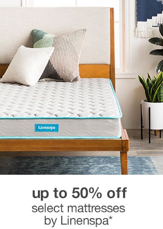 Up to 50% off Select Mattresses by Linenspa* 