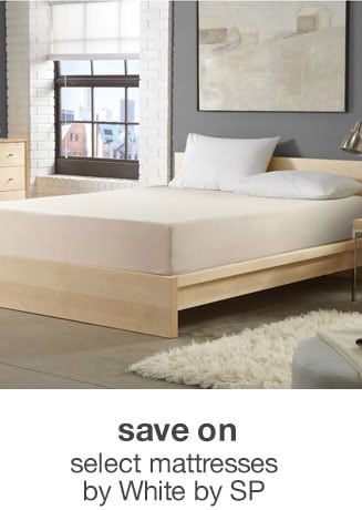 Save on Select Mattresses by White by SP