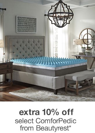 Extra 10% off Select Memory Foam by ComforPedic from Beautyrest*