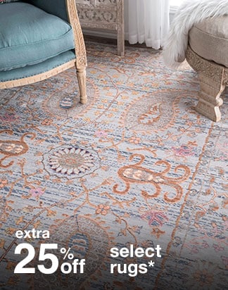 Extra 25% off Select Rugs*