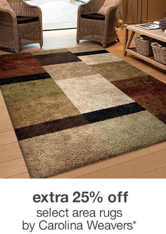 Extra 25% off Select Area Rugs by Carolina Weavers*