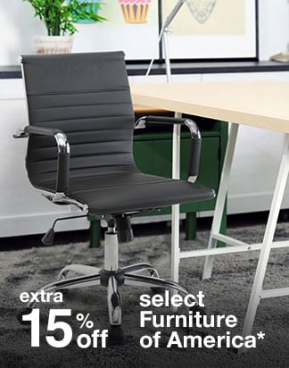 Extra 15% off Select Furniture by Furniture of America*