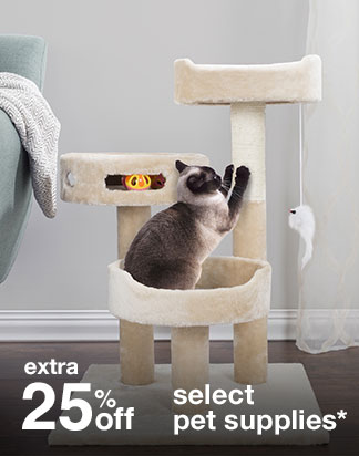 extra 25% off select pet supplies*