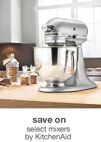 Save on Select Mixers by KitchenAid