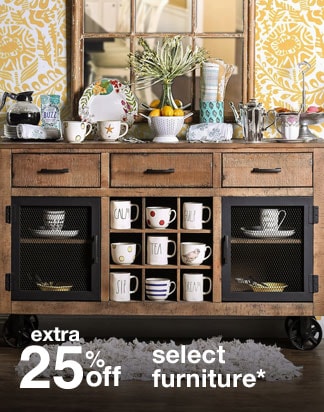 extra 25% off select furniture*