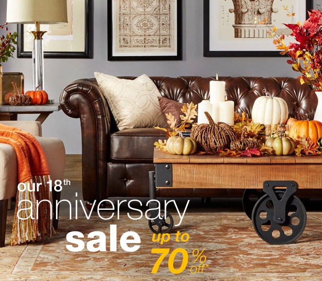 our 18th anniversary sale - up to 70% off*