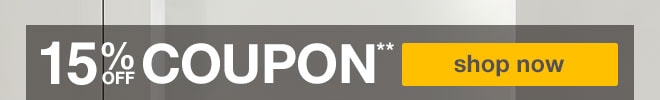 15% off Coupon** - shop now