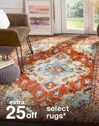 Extra 25% off Select Rugs*