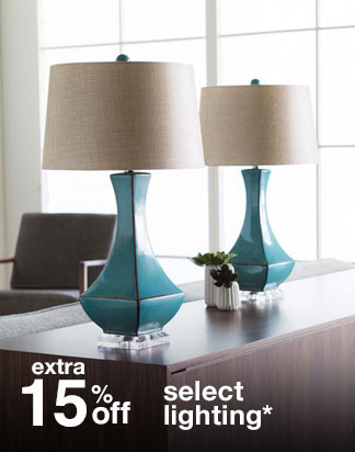 extra 15% off select lighting*