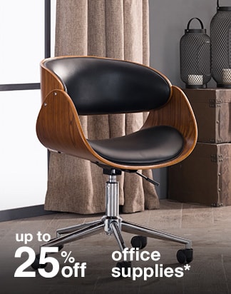 up to 25% off office supplies*