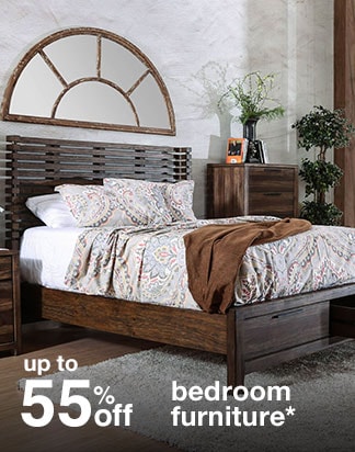 Up to 55% off bedroom furniture*