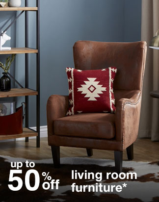 up to 50% off living room furniture