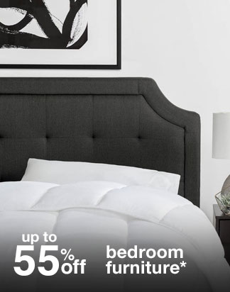 Up to 55% off bedroom furniture*