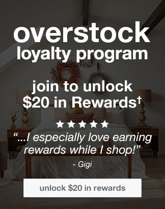 overstock loyalty program - join to unlock $20 in Rewards† - unlock $20 in rewards