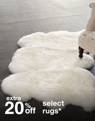 extra 20% off select rugs*