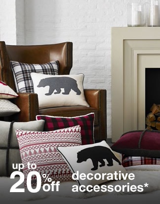 up to 20% off decorative accessories*