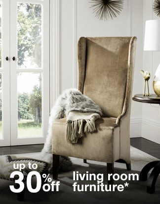 up to 30% off living room furniture*