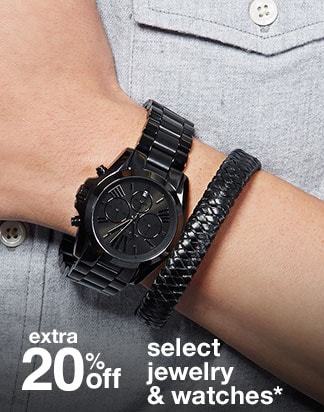 extra 20% off select jewelry & watches*