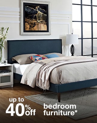 Up to 40% off bedroom furniture*