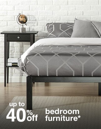 Up to 40% off bedroom furniture*