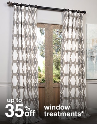 Up to 35% off Window Treatments*