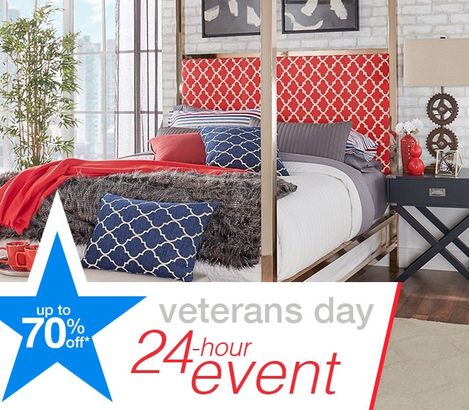 veterans day - 24-hour event - up to 70% off*