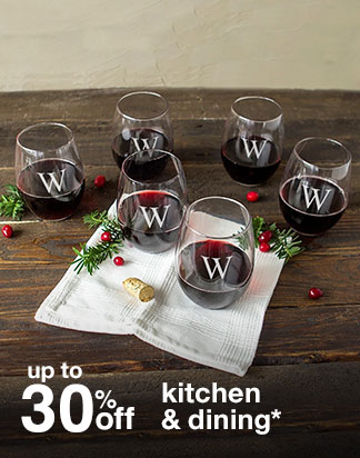 up to 30% off kitchen & dining*