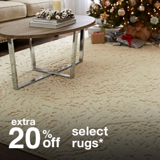 extra 20% off select rugs*