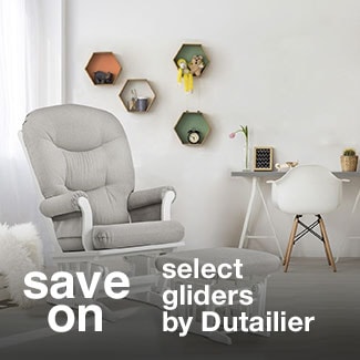 save on select gliders by Dutailier